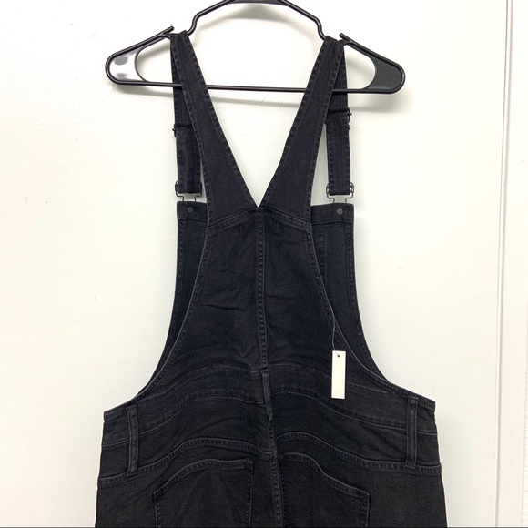 Madewell Petite Skinny Overalls Dark Lunar Wash - Picture 3 of 5